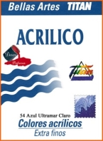 ACRILIC TITAN N   054 AZUL ULTRAMAR CLARO 250 00 ml 