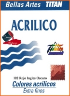 ACRILIC TITAN N   102 ROJO INGLES OSCURO 60 00 ml 