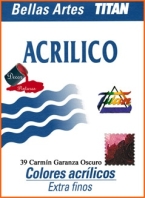 ACRILIC TITAN N   039 CARMIN GARANZA OSCURO 60 00 ml 