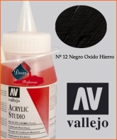ACRYLIC STUDIO N   12 NEGRO OXIDO DE HIERRO 200 00 ml 