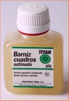 BARNIZ CUADROS SATINADO TITAN 100 00 ml 